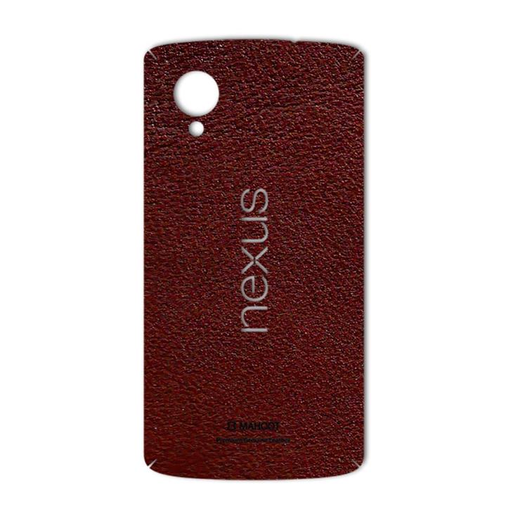 برچسب تزئینی ماهوت مدلNatural Leather مناسب برای گوشی  Google Nexus 5 MAHOOT Natural Leather Sticker for Google Nexus 5